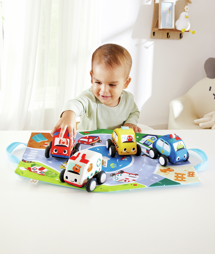 Set de Coches retráctiles de Peluche