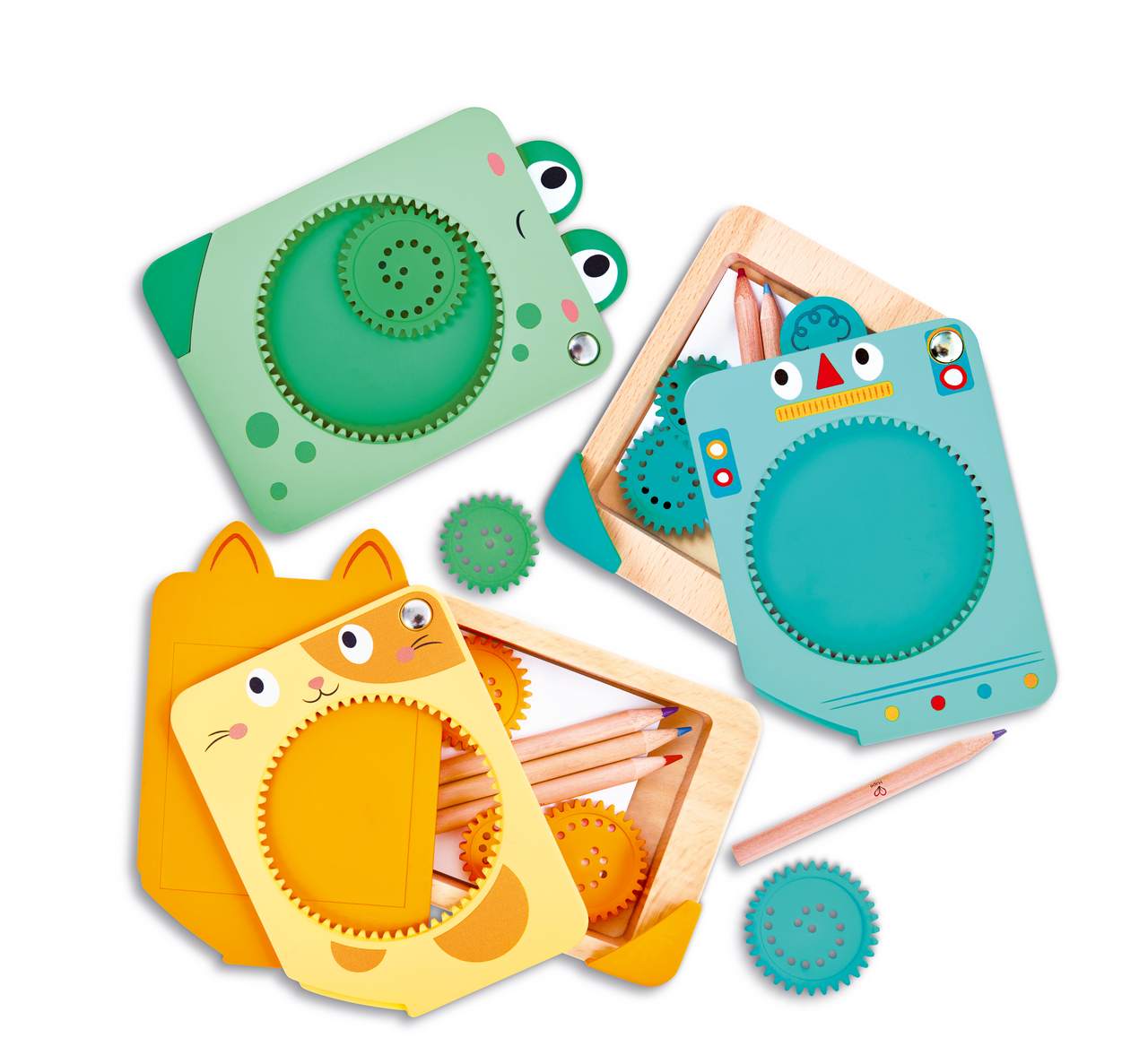 Kit de dibujo arte en espiral mandalas de Hape