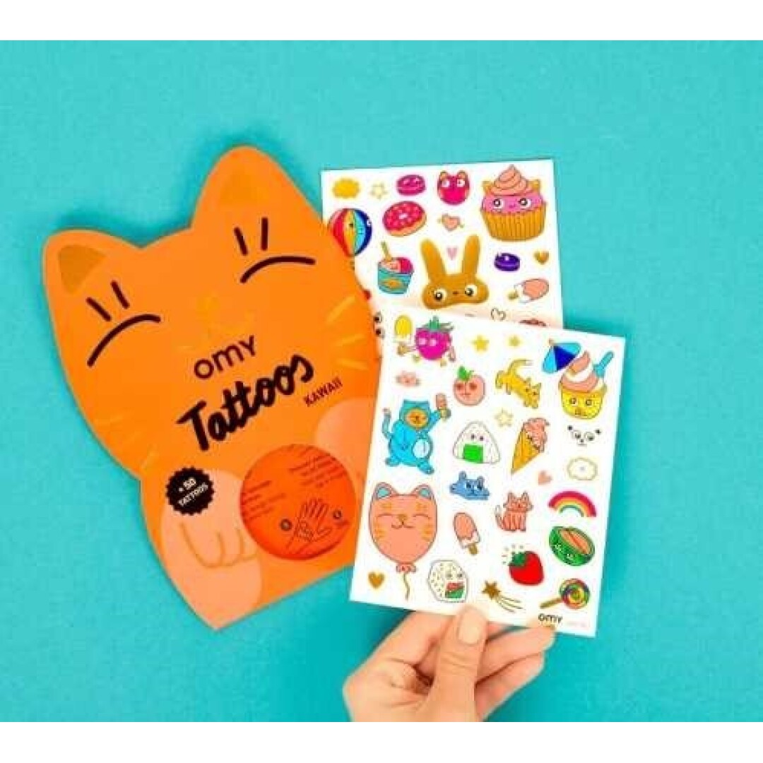 Tattoos Kawaii – 50 Tatuajes Temporales | OMY