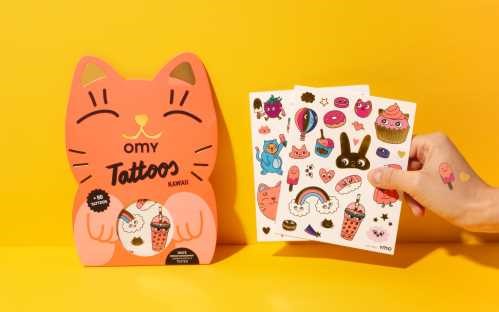 Tattoos Kawaii – 50 Tatuajes Temporales | OMY