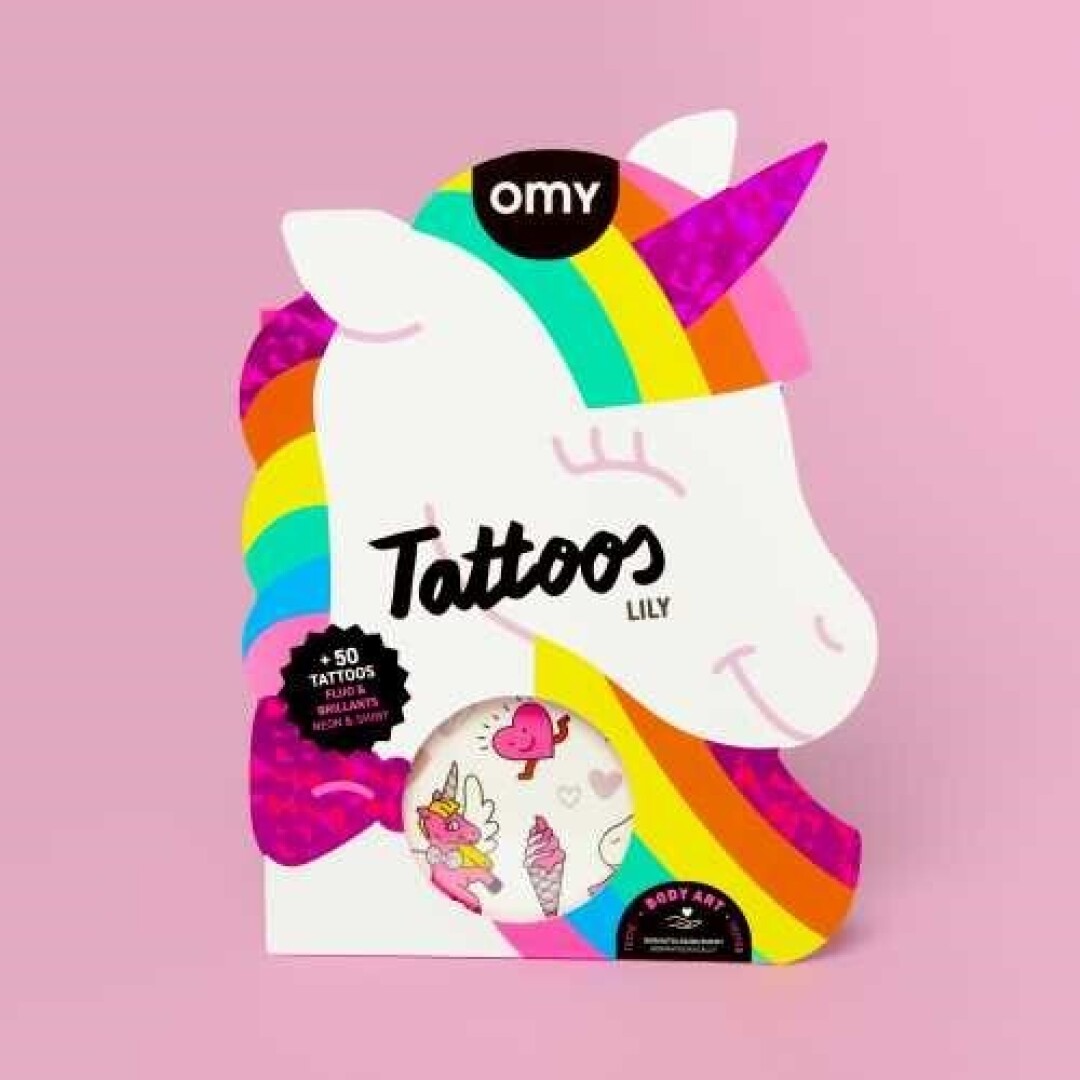 TATTOOS OMY UNICORNIO LILY