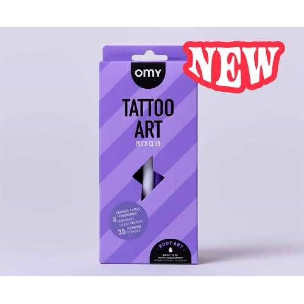 Rotuladores para tatuajes temporales con plantillas ROCK CLUB - OMY