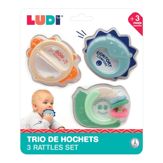 Trio de sonajeros Ludi