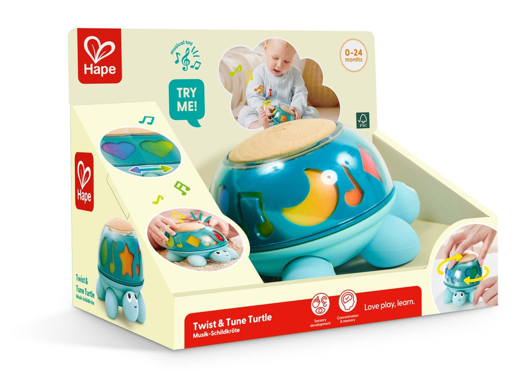 Tortuga Musical Twist & Tune – Melodías para los Primeros Meses - Hape
