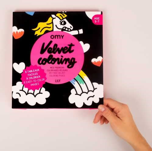 Láminas de terciopelo sensoriales -Unicornios- OMY