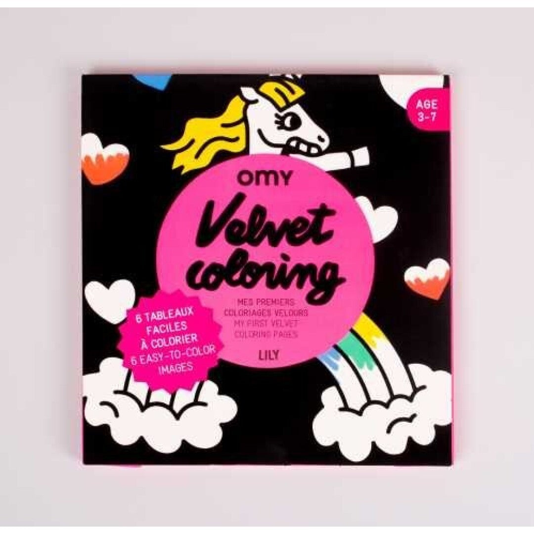 Láminas de terciopelo sensoriales -Unicornios- OMY