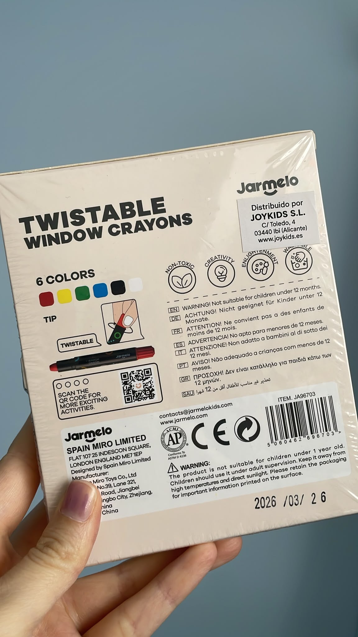 Ceras para Ventanas y Azulejos Lavables 6 Colores Jarmelo - 9