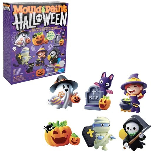 Mould & Paint Halloween: Figuras que Brillan en la Oscuridad 4M - 5