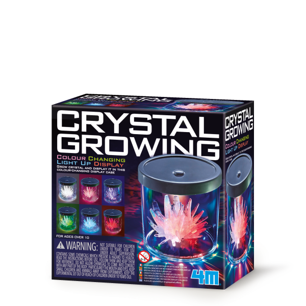 Crystal Growing 4M: Lámpara de Cristales con Luz que Cambia de Color