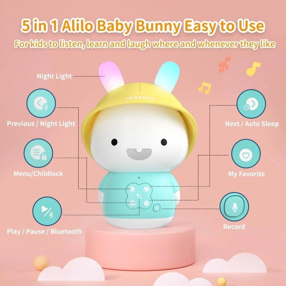 Alilo Baby Bunny: Conejito Musical con Luz y Grabación de Voz - 8