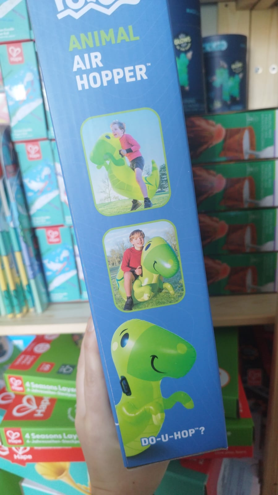 Dinosaurio hinchable para montar