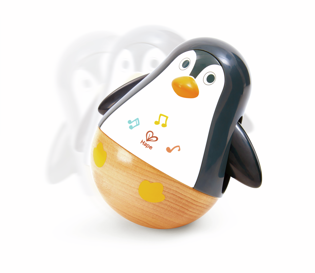 Set Pingüinos – Sonajero, Mordedor y Juguete Oscilante | HAPE