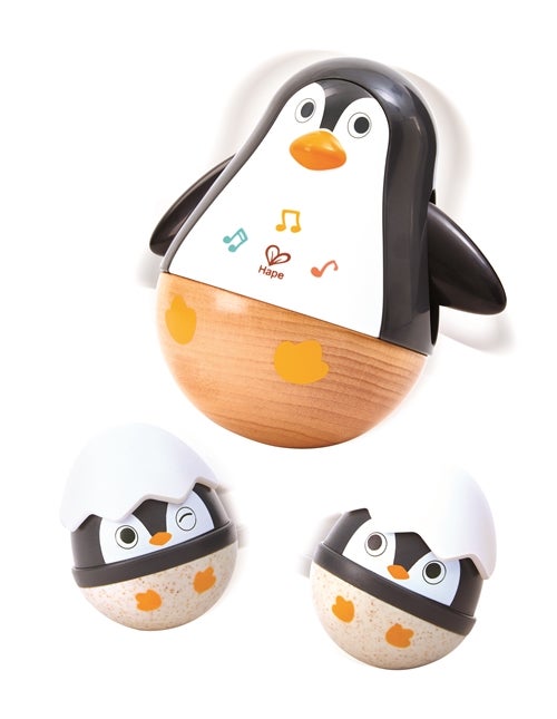 Set Pingüinos – Sonajero, Mordedor y Juguete Oscilante | HAPE