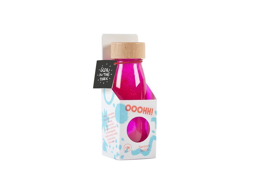 Botella sensorial - Float bottle FLÚO (varios colores) Petit Boum