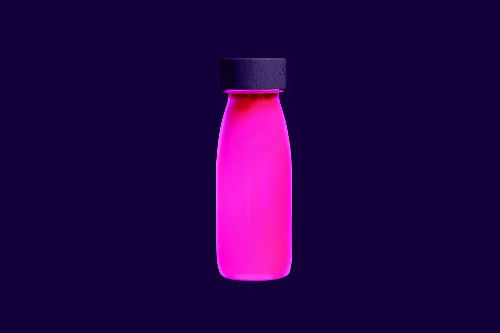 Botella sensorial - Float bottle FLÚO (varios colores) Petit Boum - 3