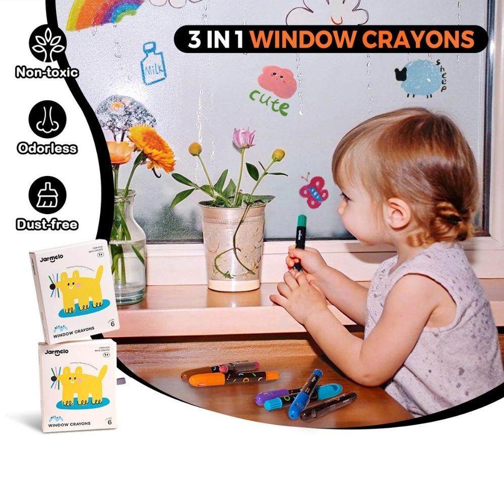 Ceras para Ventanas y Azulejos Lavables 6 Colores Jarmelo - 8