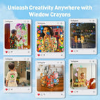 Ceras para Ventanas y Azulejos Lavables 6 Colores Jarmelo - 5