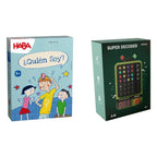 Pack Regalo 5 Años Cerebrito: las dos cajas del pack, Giiker Super Decoder y ¿Quién Soy? de HABA