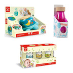 Pack Regalo Bebé Primeros Sentidos: las tres cajas del pack, esto es lo que recibes